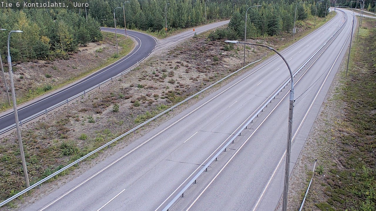 Weather Camera Image Road 6 Kontiolahti, Uuro, Kontiolahti, Pohjois-Karjala