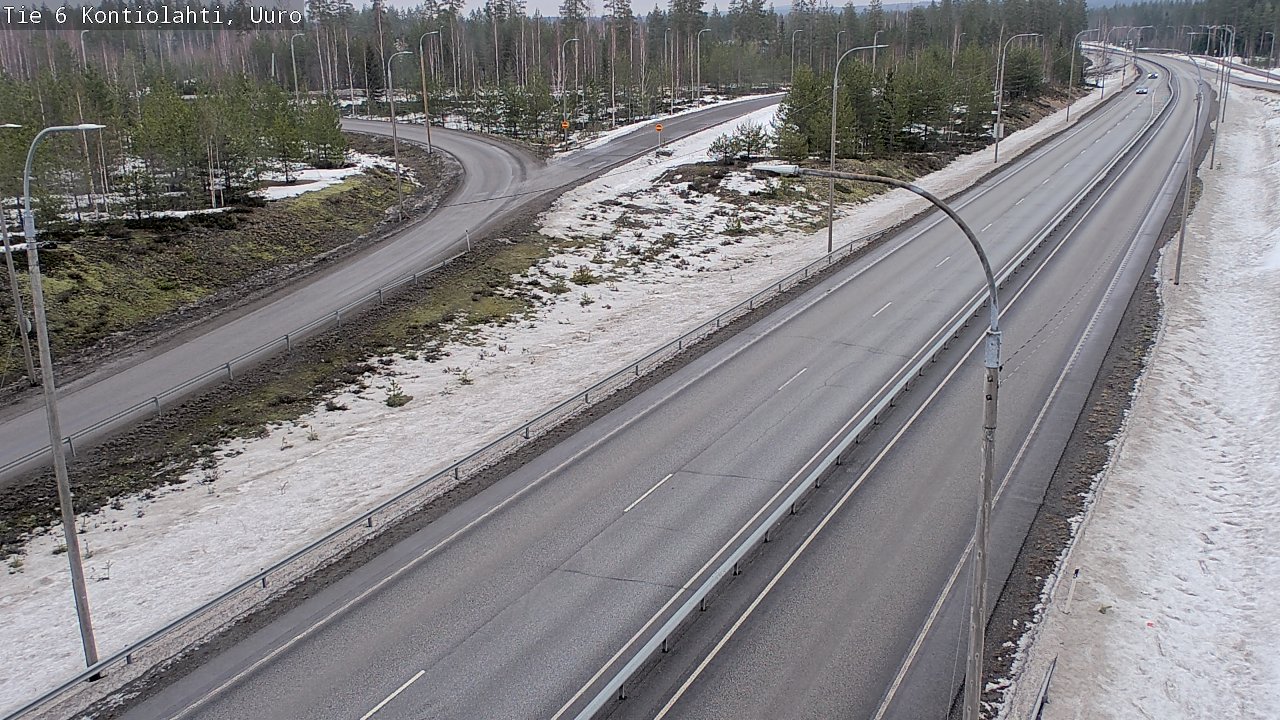 Weather Camera Image Väg 6 Kontiolax, Uuro, Kontiolahti, Pohjois-Karjala
