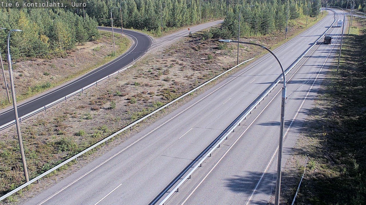 Weather Camera Image Road 6 Kontiolahti, Uuro, Kontiolahti, Pohjois-Karjala