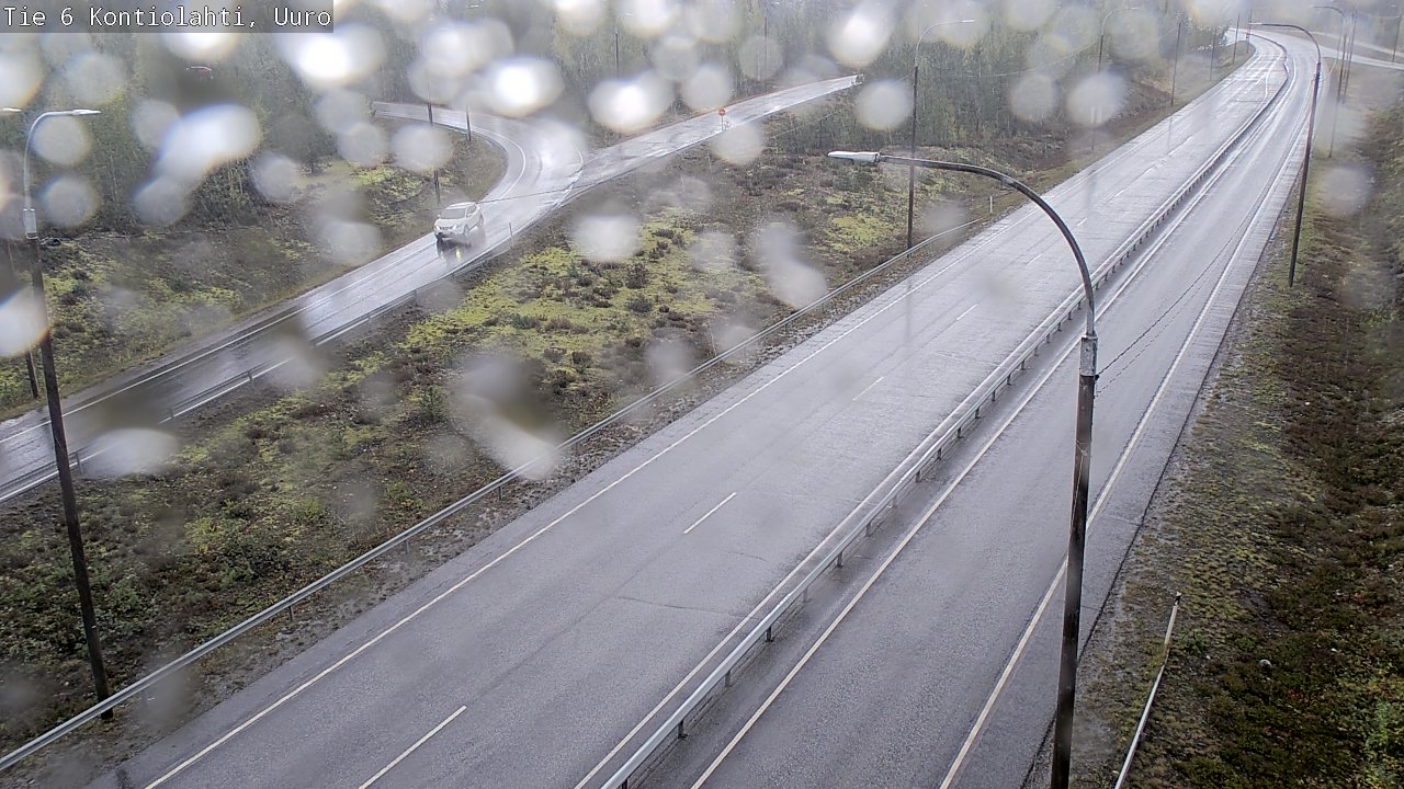 Weather Camera Image Road 6 Kontiolahti, Uuro, Kontiolahti, Pohjois-Karjala