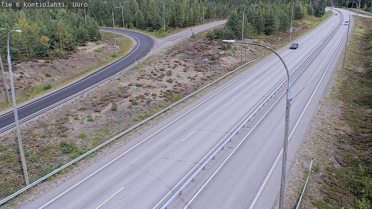 Weather Camera Image Road 6 Kontiolahti, Uuro, Kontiolahti, Pohjois-Karjala