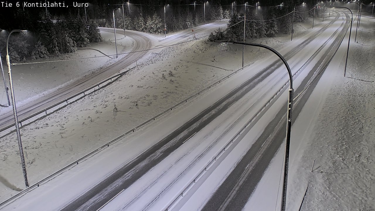 Weather Camera Image Väg 6 Kontiolax, Uuro, Kontiolahti, Pohjois-Karjala