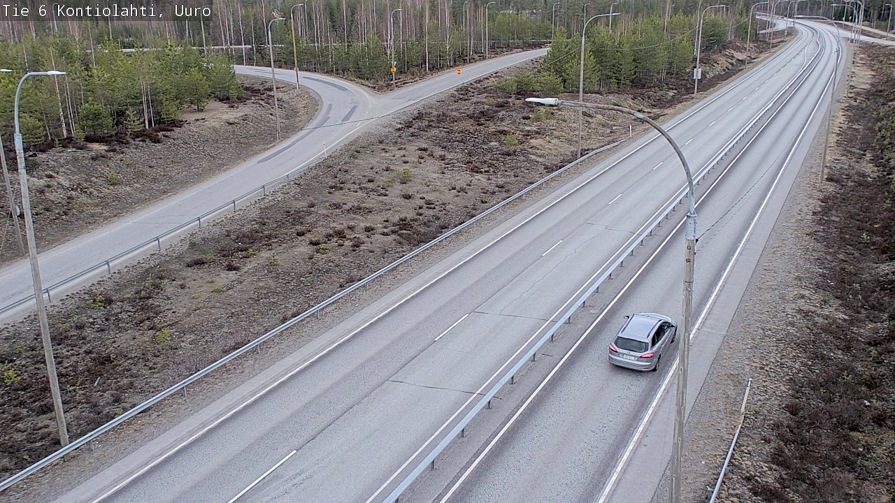Weather Camera Image Väg 6 Kontiolax, Uuro, Kontiolahti, Pohjois-Karjala