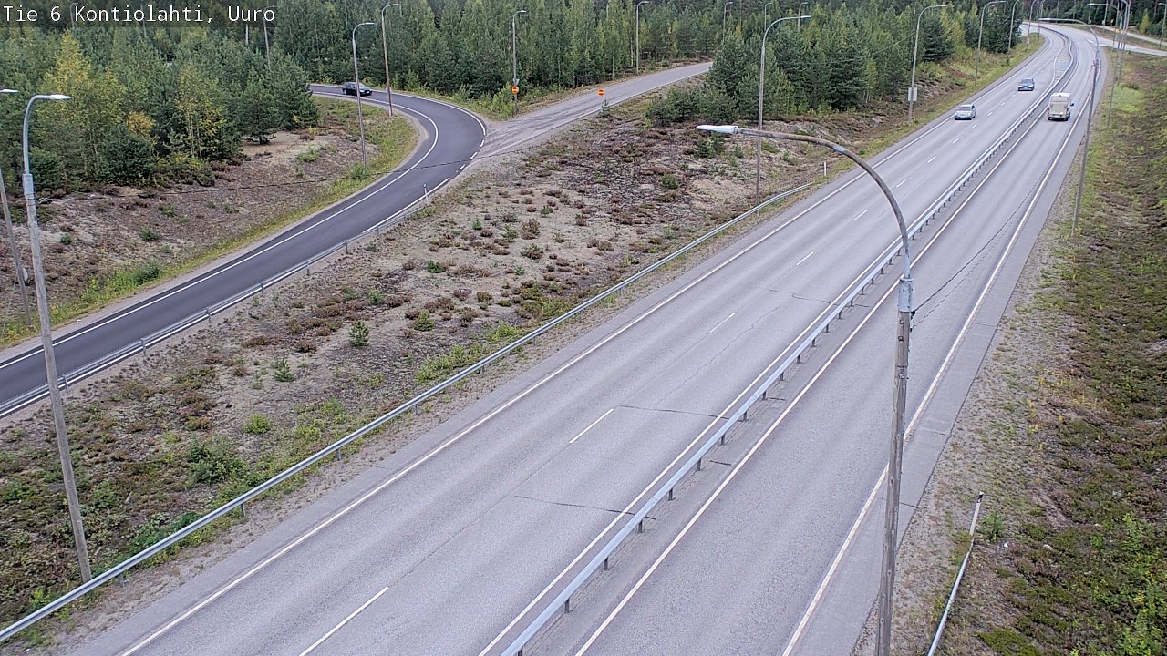 Weather Camera Image Road 6 Kontiolahti, Uuro, Kontiolahti, Pohjois-Karjala