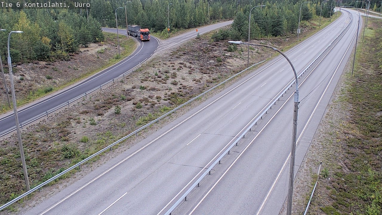 Weather Camera Image Väg 6 Kontiolax, Uuro, Kontiolahti, Pohjois-Karjala