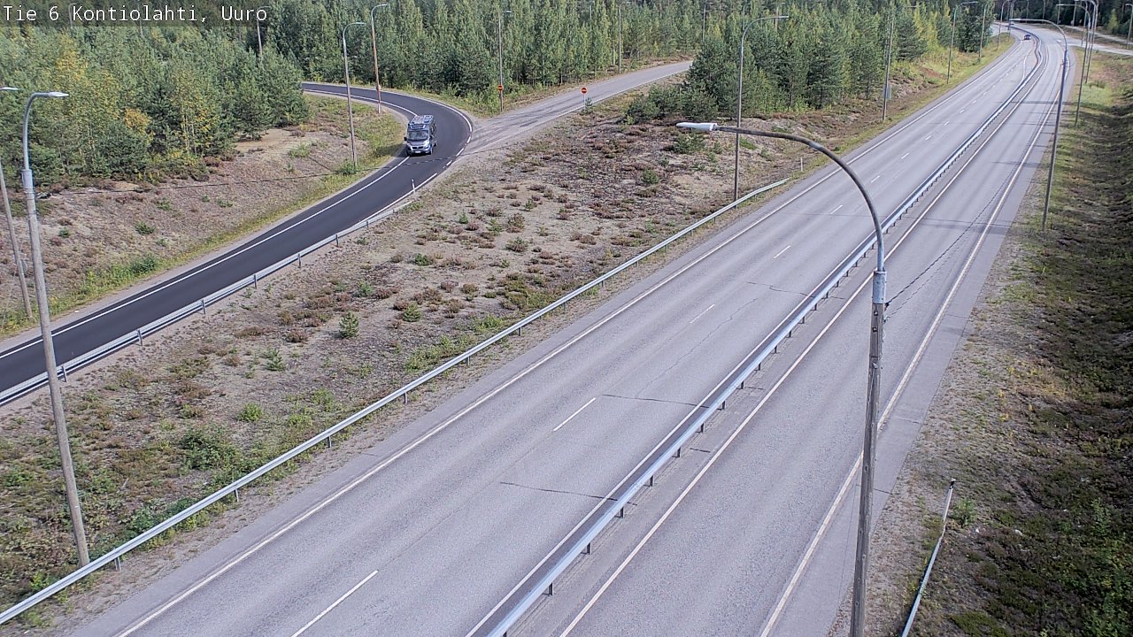 Weather Camera Image Road 6 Kontiolahti, Uuro, Kontiolahti, Pohjois-Karjala