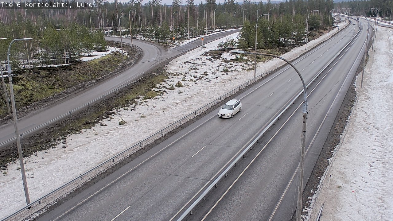 Weather Camera Image Väg 6 Kontiolax, Uuro, Kontiolahti, Pohjois-Karjala