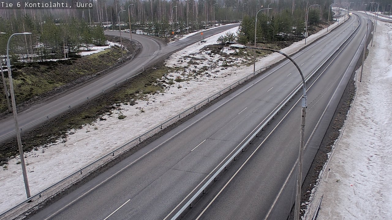 Weather Camera Image Väg 6 Kontiolax, Uuro, Kontiolahti, Pohjois-Karjala