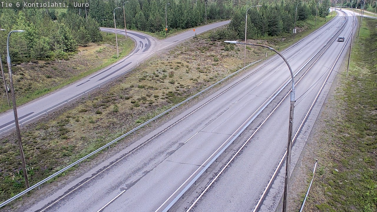 Weather Camera Image Road 6 Kontiolahti, Uuro, Kontiolahti, Pohjois-Karjala