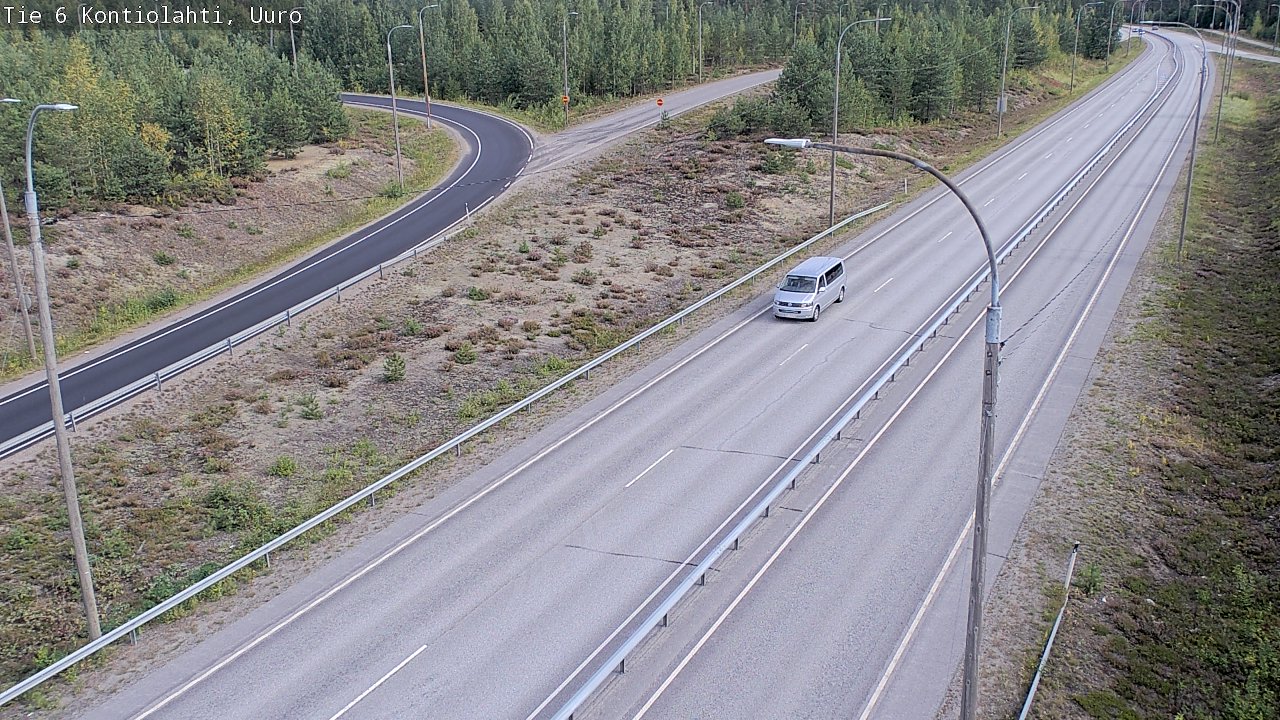 Weather Camera Image Road 6 Kontiolahti, Uuro, Kontiolahti, Pohjois-Karjala