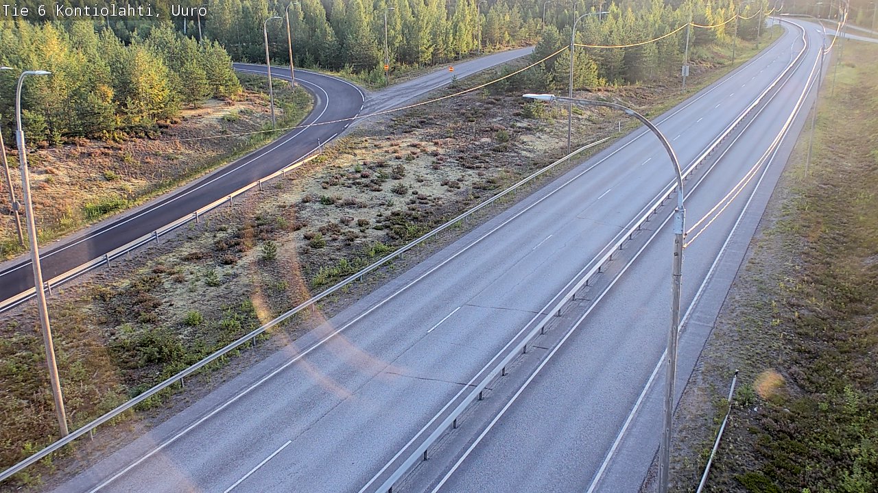 Weather Camera Image Road 6 Kontiolahti, Uuro, Kontiolahti, Pohjois-Karjala