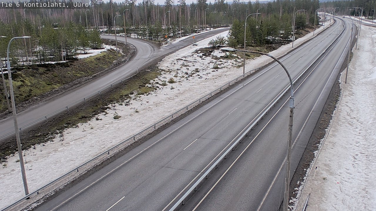 Weather Camera Image Väg 6 Kontiolax, Uuro, Kontiolahti, Pohjois-Karjala