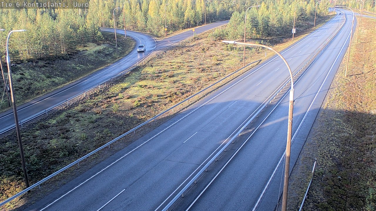 Weather Camera Image Road 6 Kontiolahti, Uuro, Kontiolahti, Pohjois-Karjala