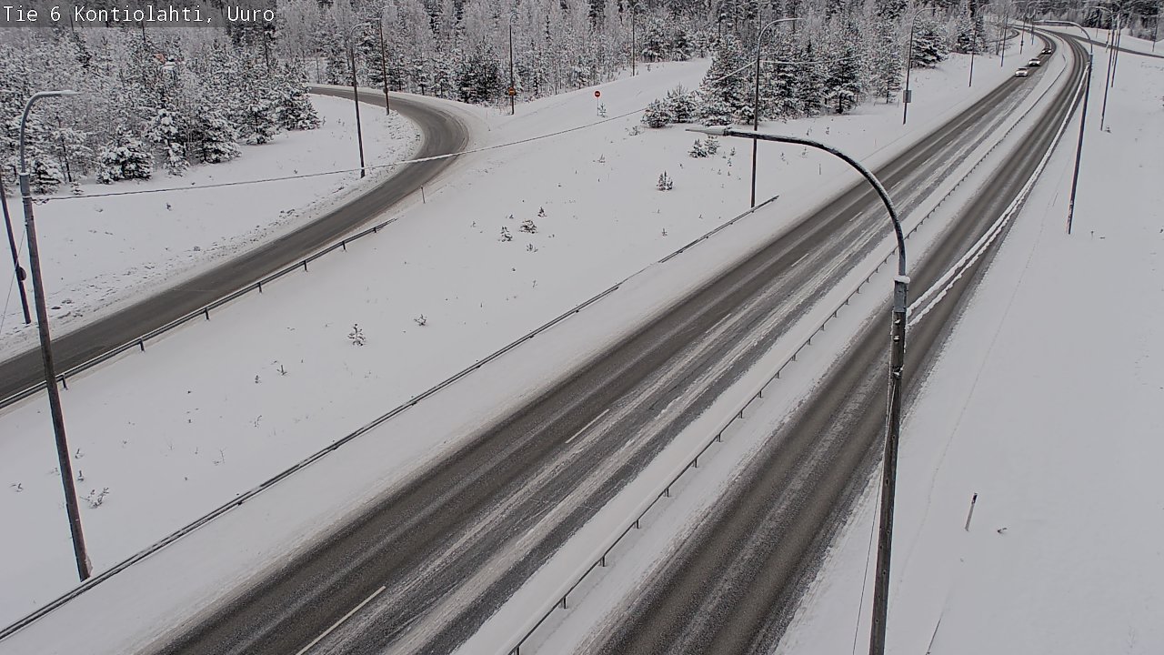 Weather Camera Image Road 6 Kontiolahti, Uuro, Kontiolahti, Pohjois-Karjala