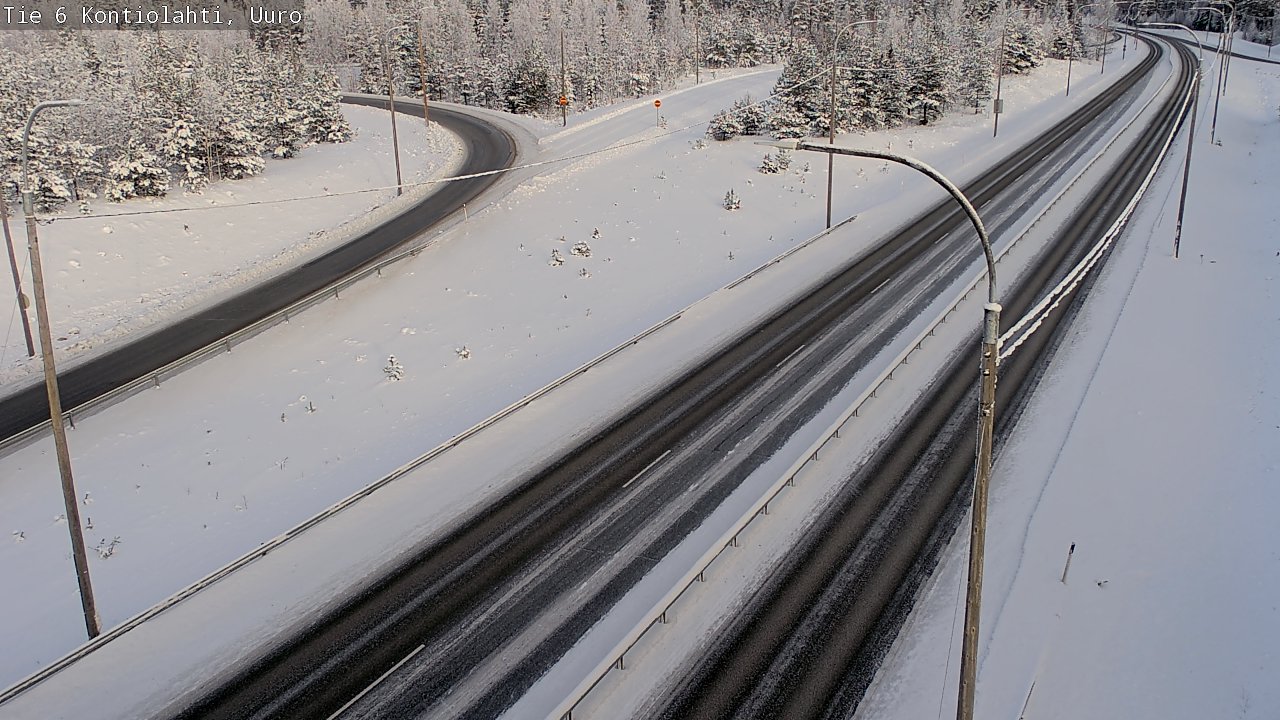 Weather Camera Image Road 6 Kontiolahti, Uuro, Kontiolahti, Pohjois-Karjala