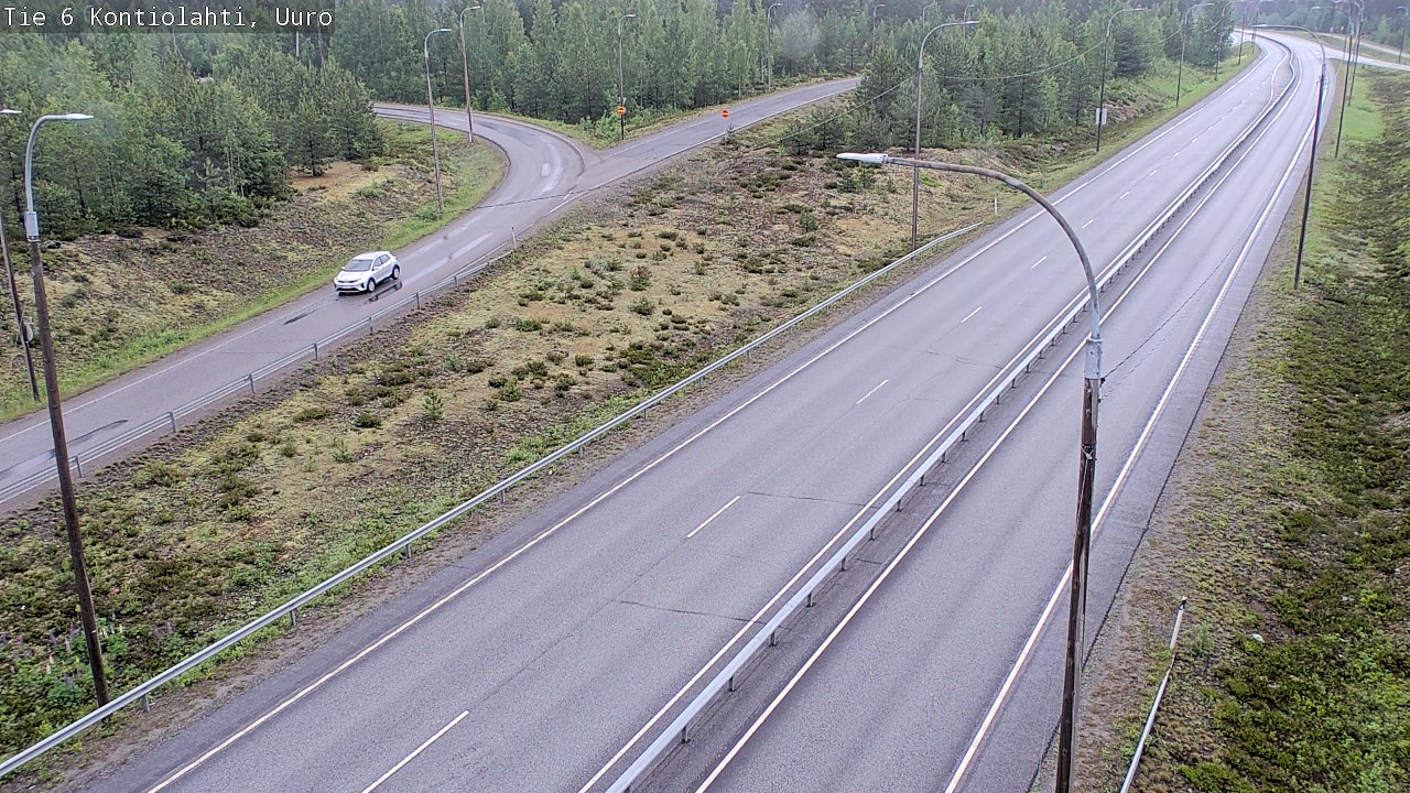 Weather Camera Image Road 6 Kontiolahti, Uuro, Kontiolahti, Pohjois-Karjala