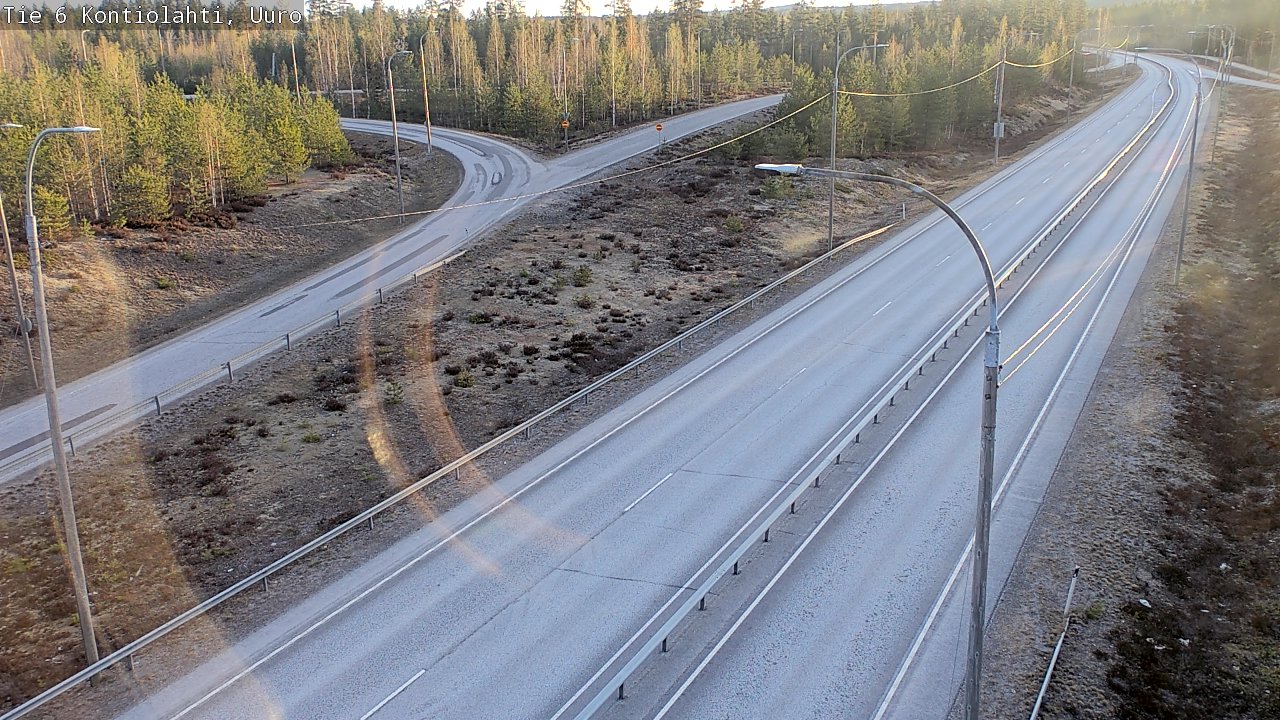 Weather Camera Image Road 6 Kontiolahti, Uuro, Kontiolahti, Pohjois-Karjala