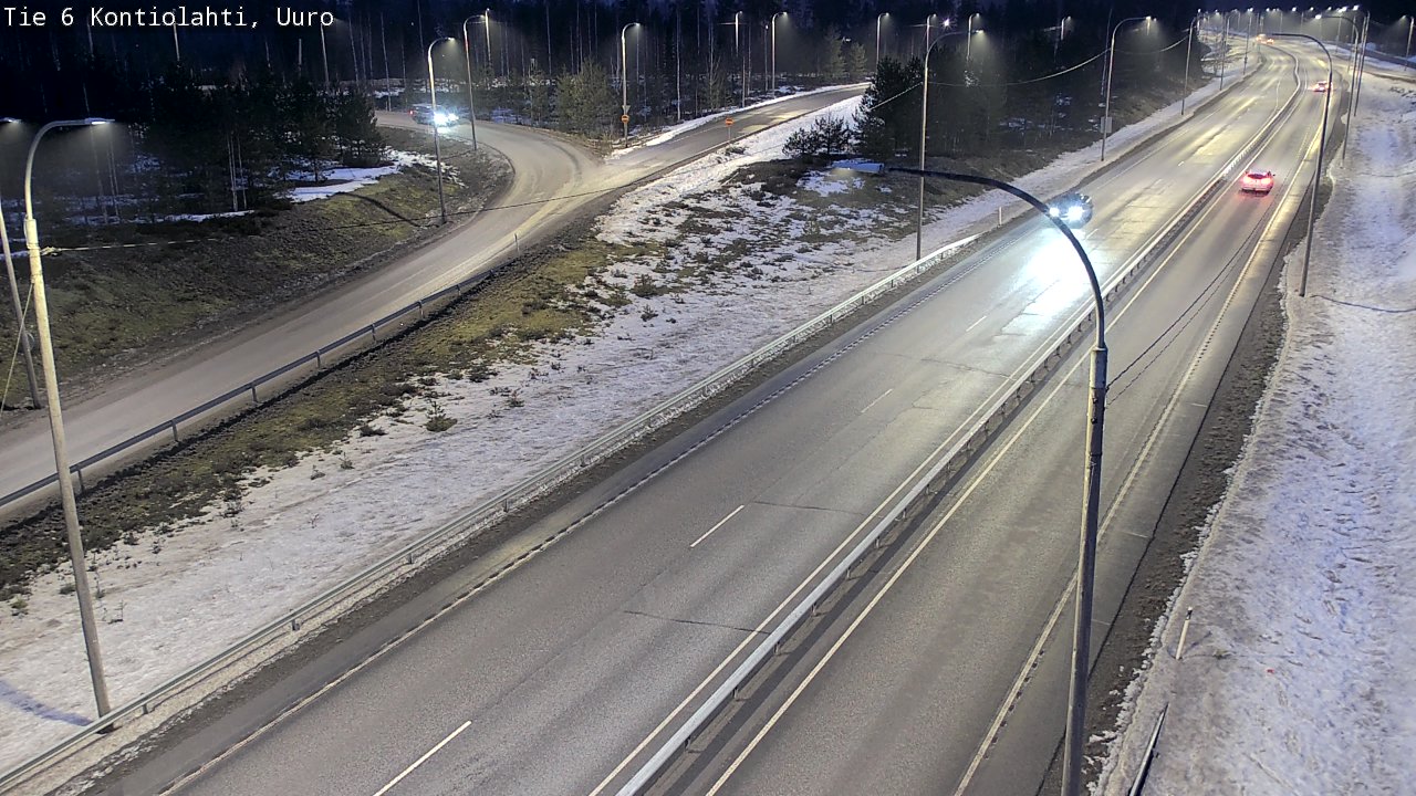 Weather Camera Image Väg 6 Kontiolax, Uuro, Kontiolahti, Pohjois-Karjala