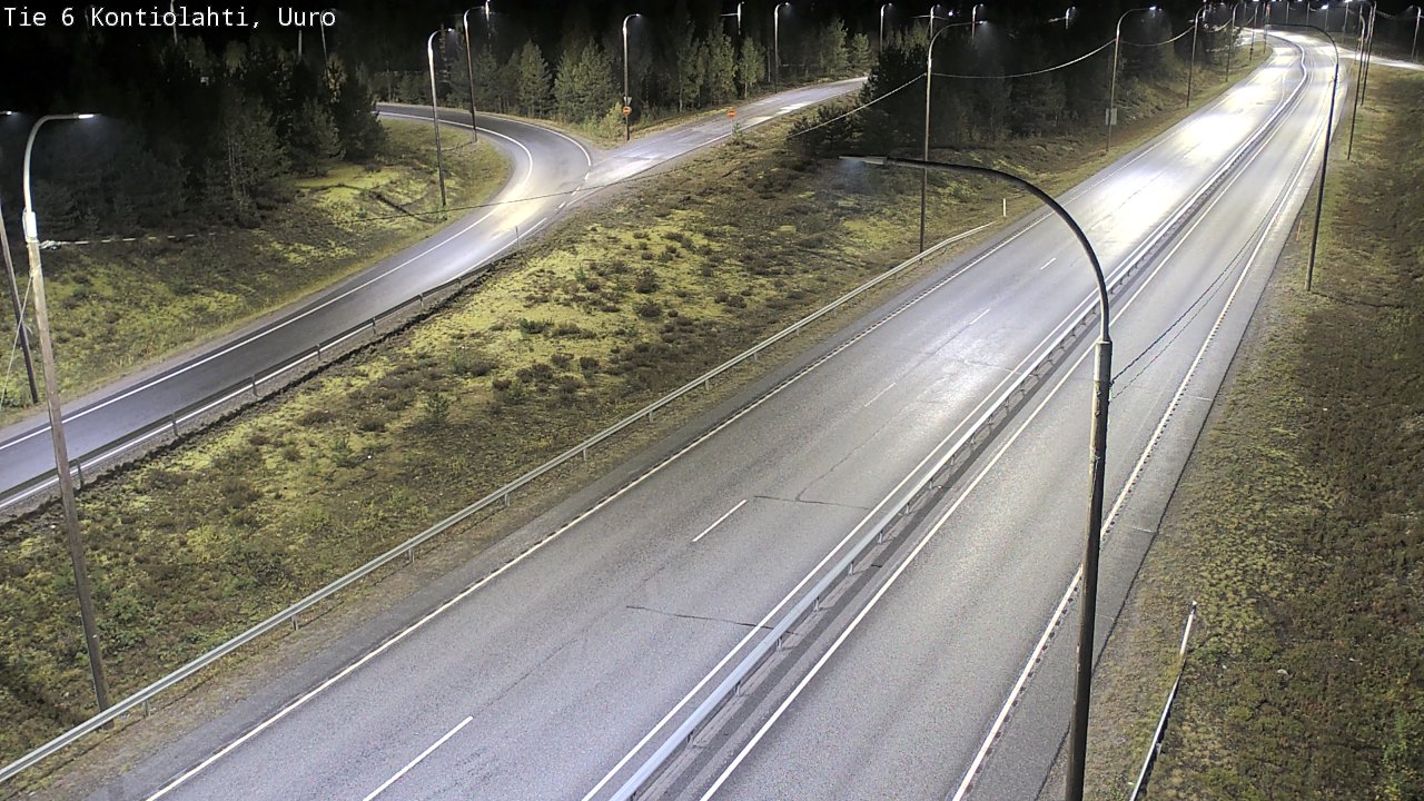Weather Camera Image Road 6 Kontiolahti, Uuro, Kontiolahti, Pohjois-Karjala