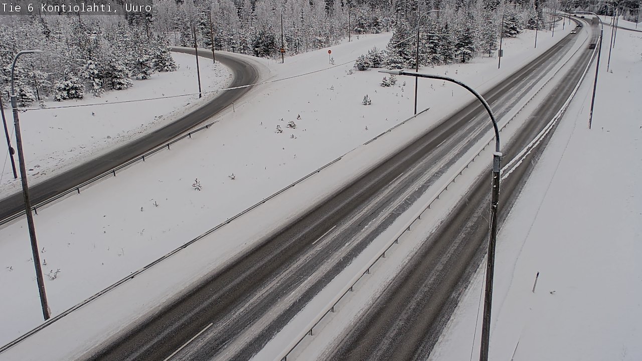 Weather Camera Image Road 6 Kontiolahti, Uuro, Kontiolahti, Pohjois-Karjala
