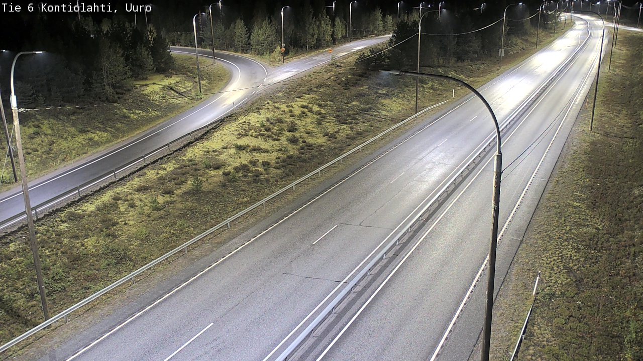 Weather Camera Image Road 6 Kontiolahti, Uuro, Kontiolahti, Pohjois-Karjala
