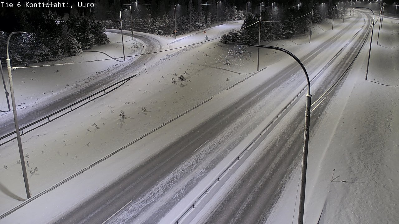 Weather Camera Image Road 6 Kontiolahti, Uuro, Kontiolahti, Pohjois-Karjala
