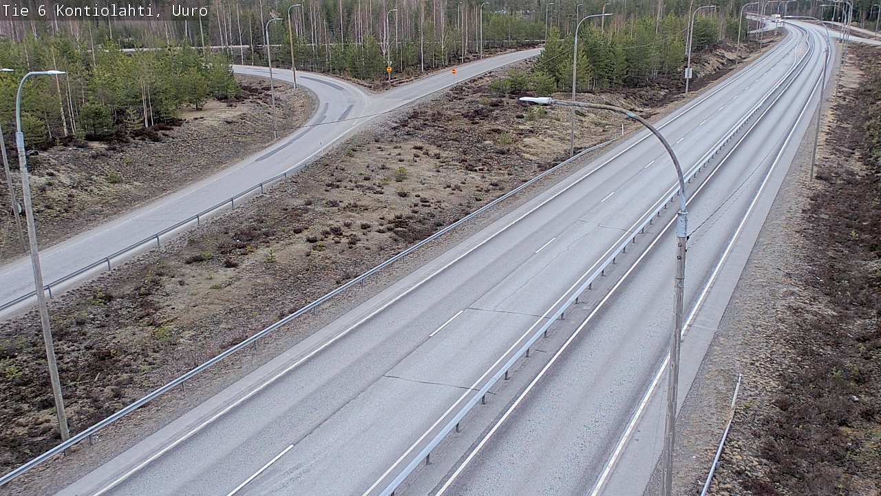 Weather Camera Image Väg 6 Kontiolax, Uuro, Kontiolahti, Pohjois-Karjala