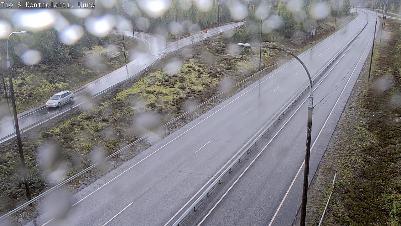 Weather Camera Image Road 6 Kontiolahti, Uuro, Kontiolahti, Pohjois-Karjala