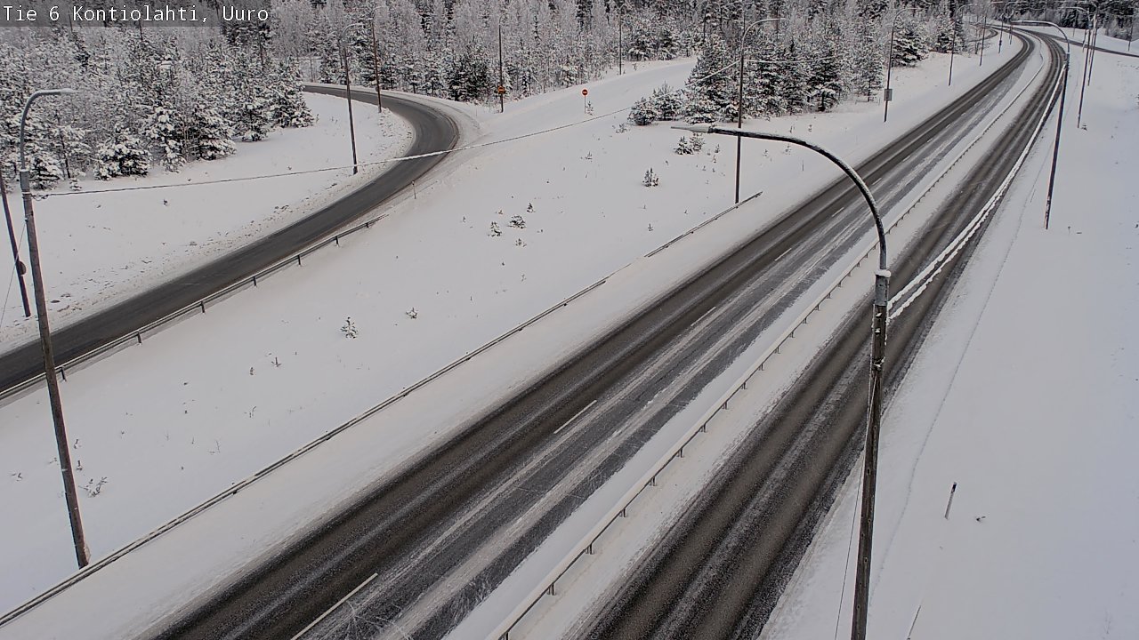 Weather Camera Image Road 6 Kontiolahti, Uuro, Kontiolahti, Pohjois-Karjala