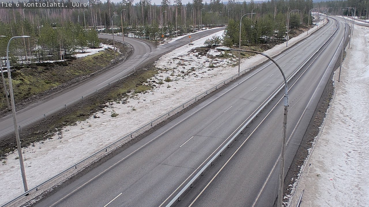 Weather Camera Image Väg 6 Kontiolax, Uuro, Kontiolahti, Pohjois-Karjala