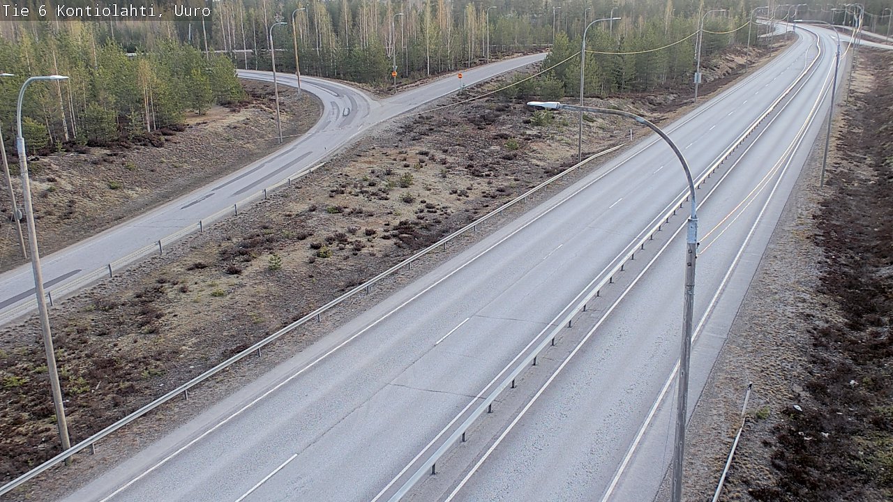 Weather Camera Image Väg 6 Kontiolax, Uuro, Kontiolahti, Pohjois-Karjala