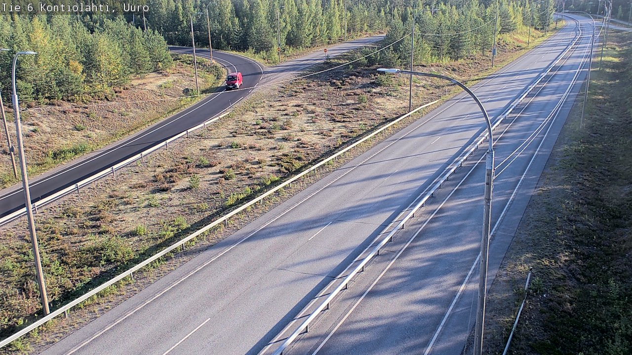 Weather Camera Image Road 6 Kontiolahti, Uuro, Kontiolahti, Pohjois-Karjala