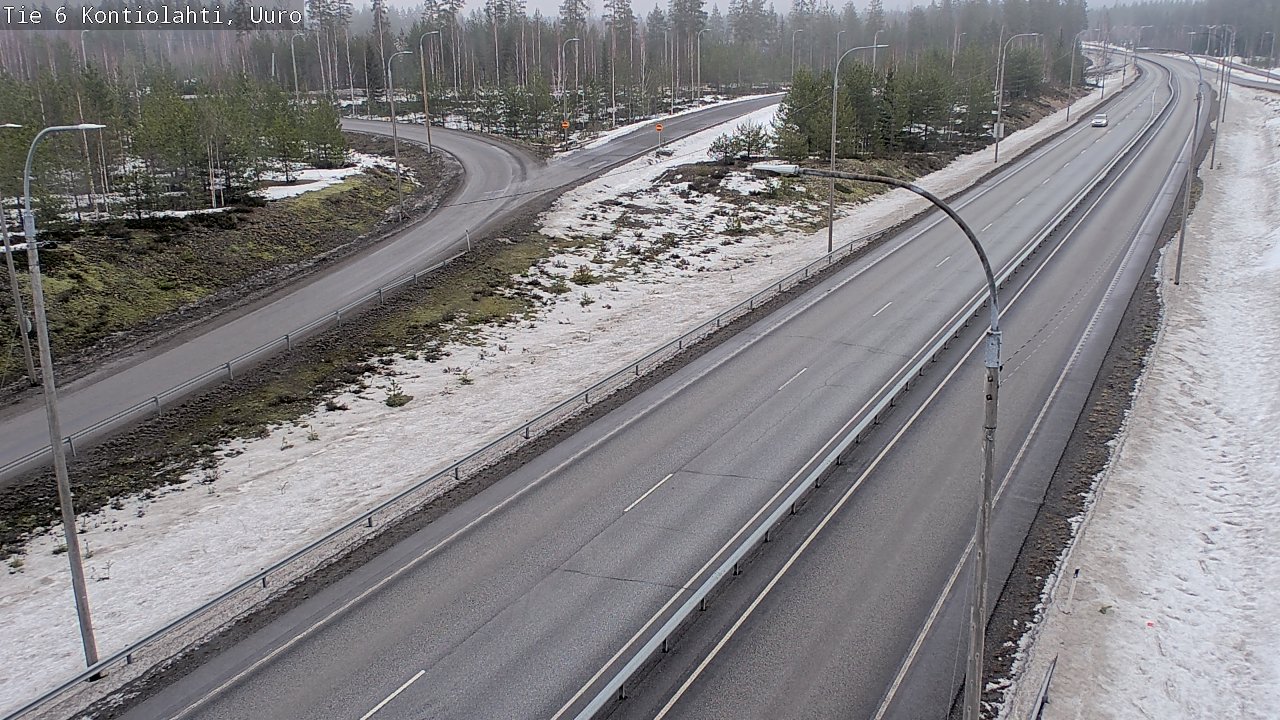 Weather Camera Image Väg 6 Kontiolax, Uuro, Kontiolahti, Pohjois-Karjala