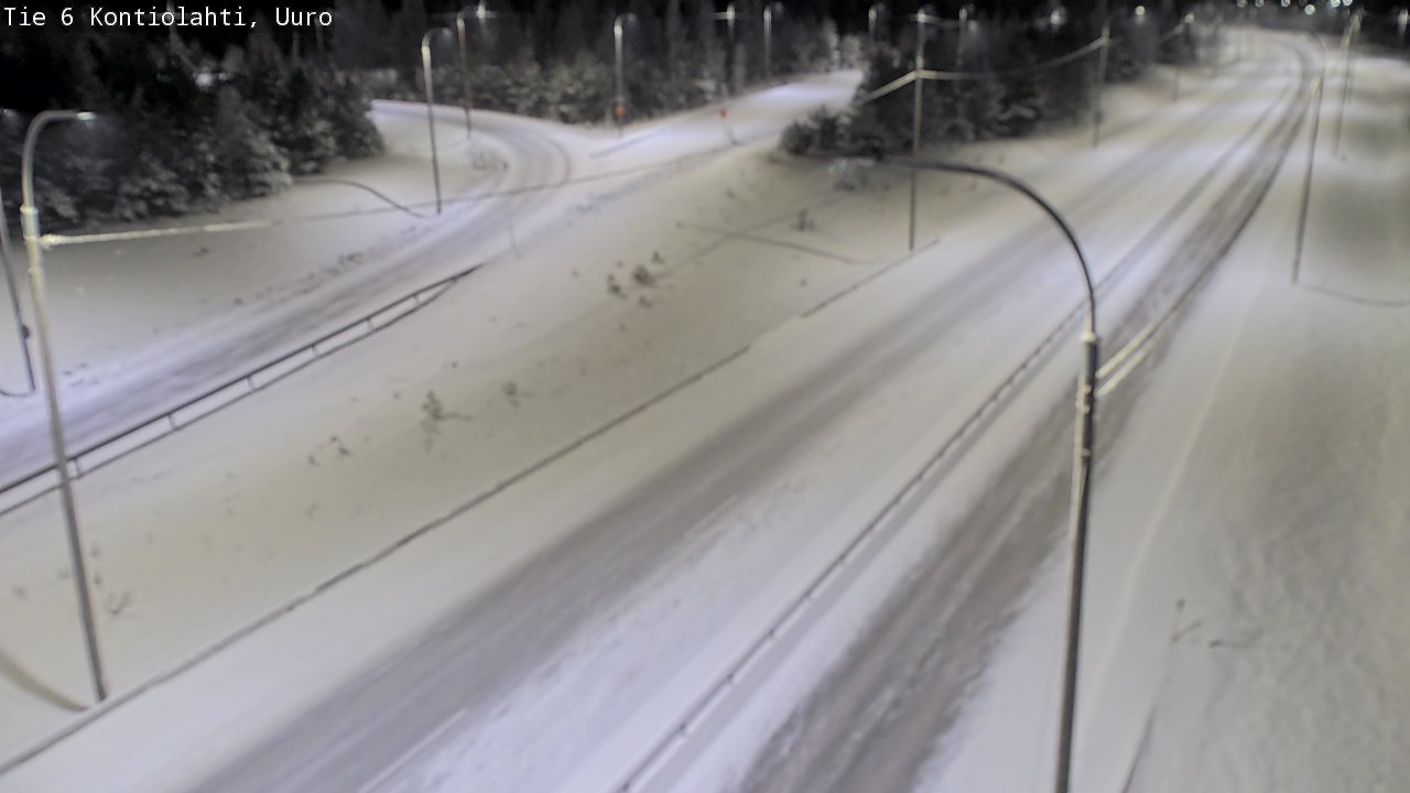 Weather Camera Image Road 6 Kontiolahti, Uuro, Kontiolahti, Pohjois-Karjala