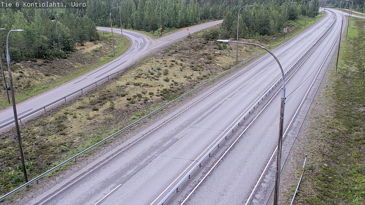 Weather Camera Image Road 6 Kontiolahti, Uuro, Kontiolahti, Pohjois-Karjala