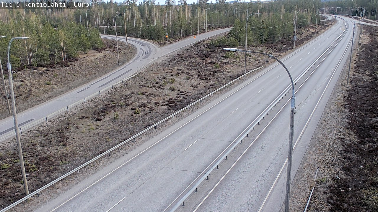 Weather Camera Image Väg 6 Kontiolax, Uuro, Kontiolahti, Pohjois-Karjala