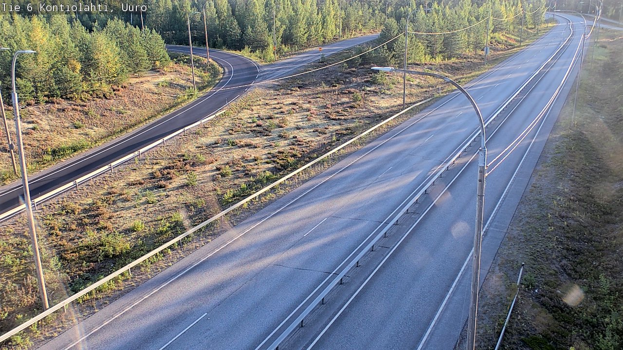 Weather Camera Image Road 6 Kontiolahti, Uuro, Kontiolahti, Pohjois-Karjala