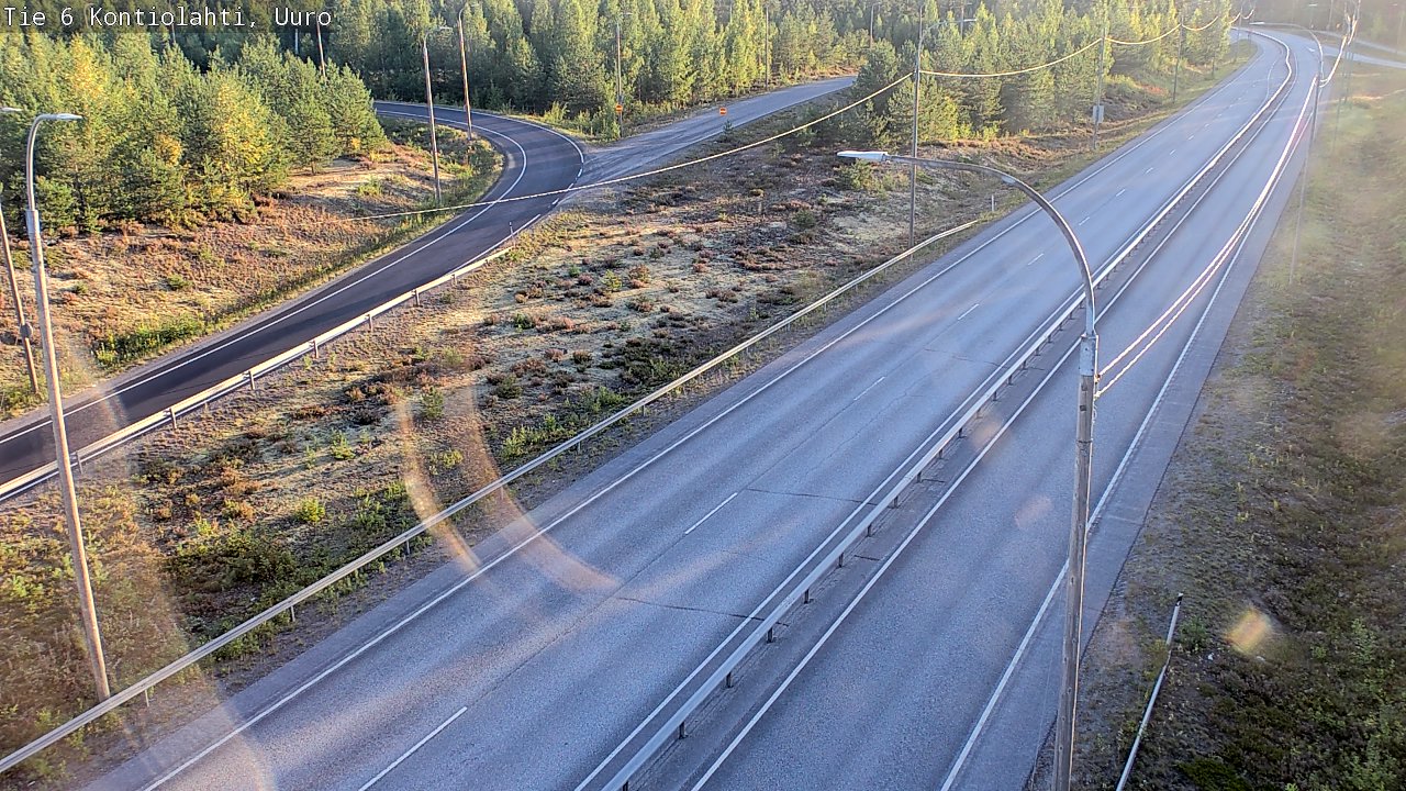 Weather Camera Image Road 6 Kontiolahti, Uuro, Kontiolahti, Pohjois-Karjala