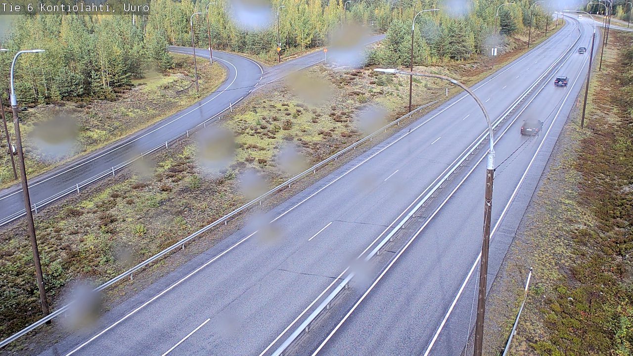 Weather Camera Image Road 6 Kontiolahti, Uuro, Kontiolahti, Pohjois-Karjala