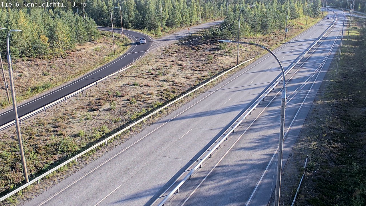 Weather Camera Image Road 6 Kontiolahti, Uuro, Kontiolahti, Pohjois-Karjala