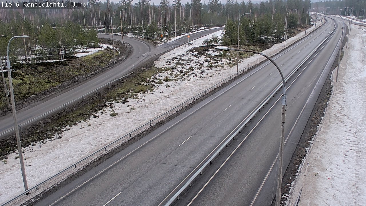Weather Camera Image Väg 6 Kontiolax, Uuro, Kontiolahti, Pohjois-Karjala