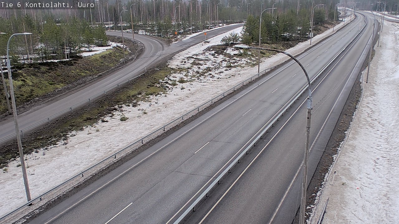 Weather Camera Image Väg 6 Kontiolax, Uuro, Kontiolahti, Pohjois-Karjala