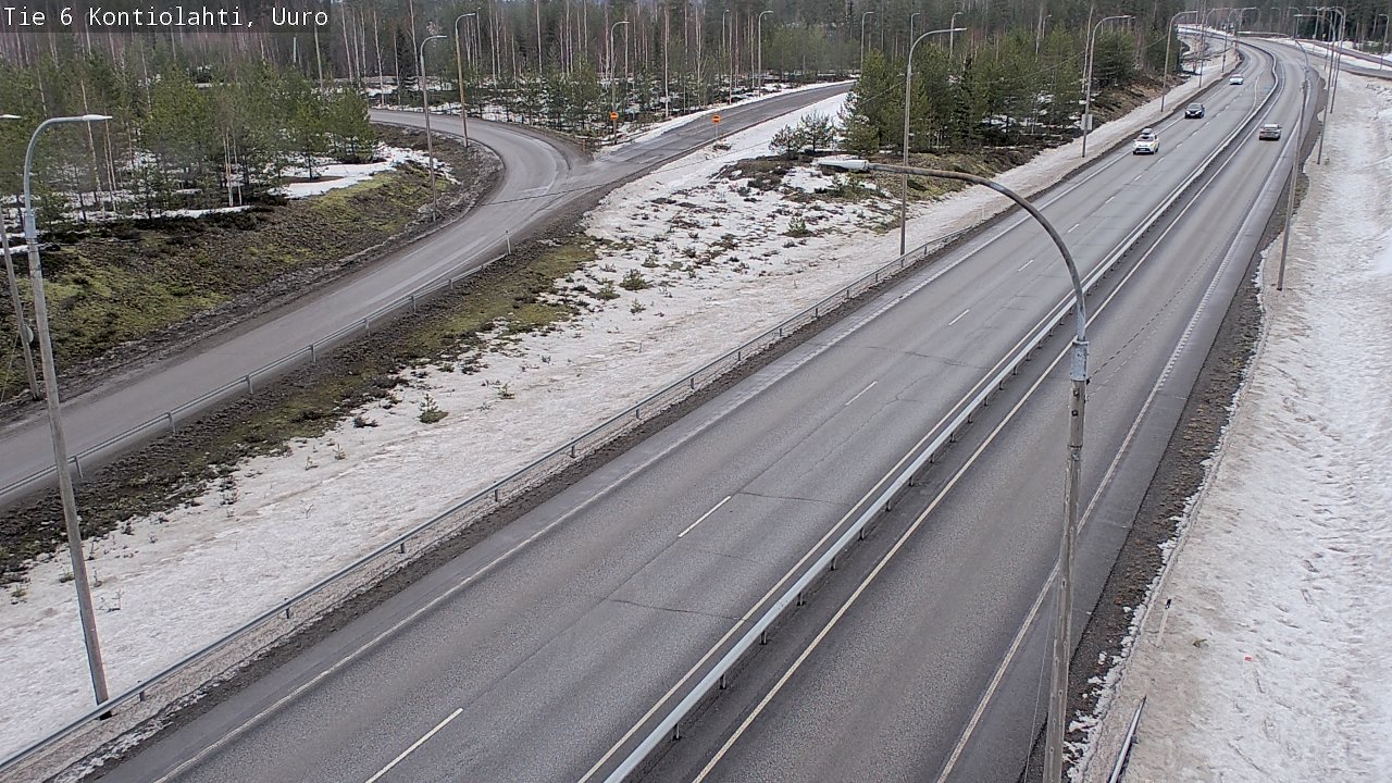 Weather Camera Image Väg 6 Kontiolax, Uuro, Kontiolahti, Pohjois-Karjala