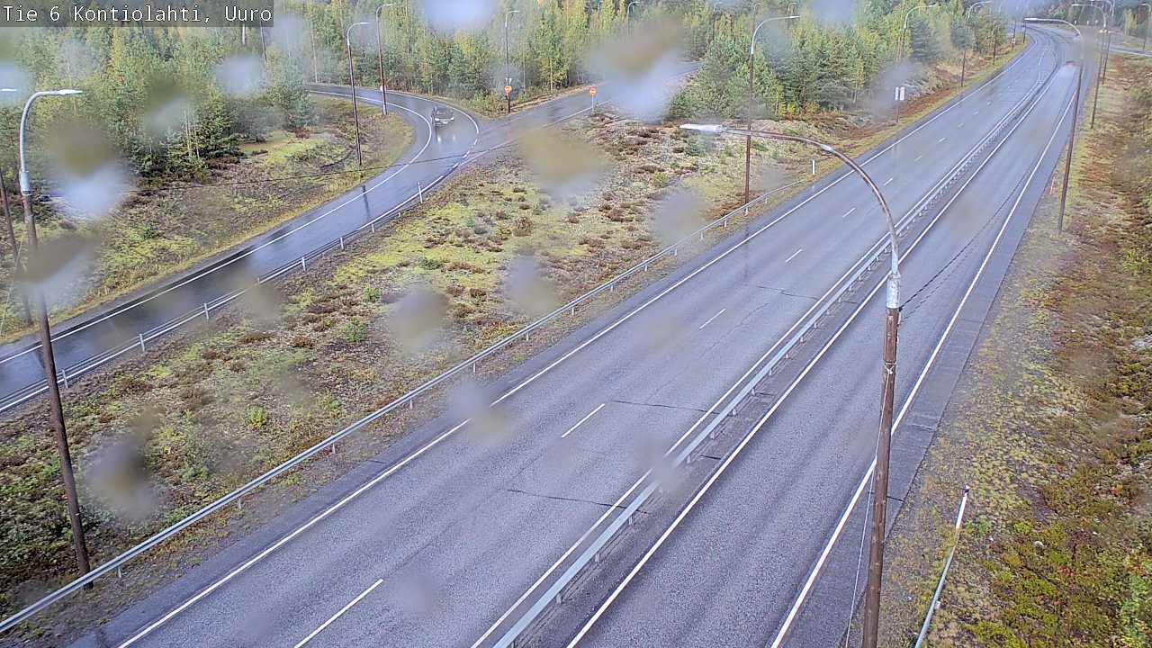 Weather Camera Image Road 6 Kontiolahti, Uuro, Kontiolahti, Pohjois-Karjala