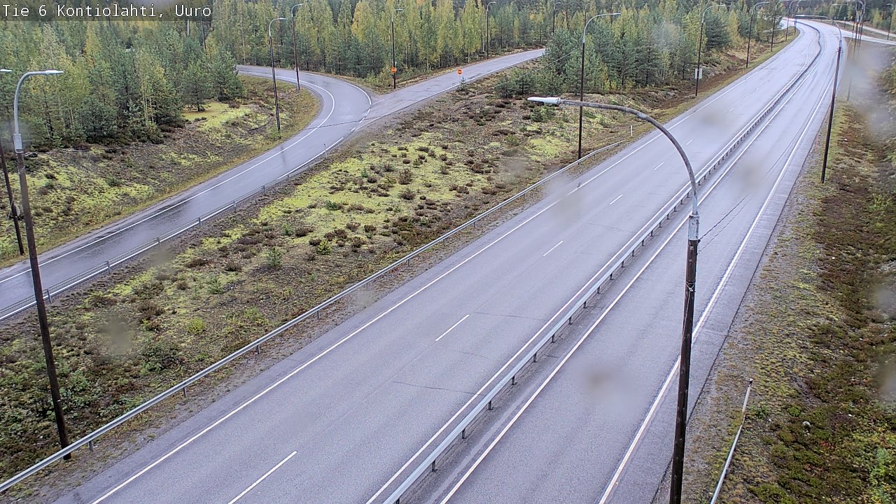 Weather Camera Image Road 6 Kontiolahti, Uuro, Kontiolahti, Pohjois-Karjala