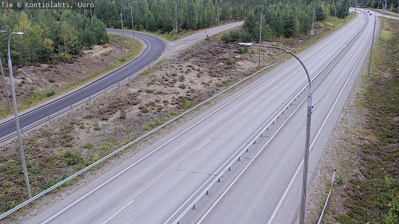Weather Camera Image Väg 6 Kontiolax, Uuro, Kontiolahti, Pohjois-Karjala