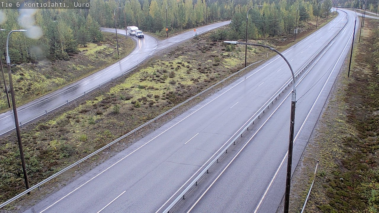 Weather Camera Image Road 6 Kontiolahti, Uuro, Kontiolahti, Pohjois-Karjala