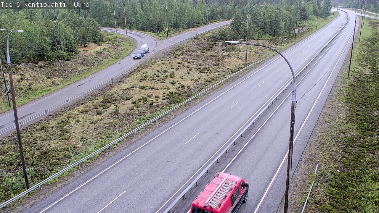 Weather Camera Image Väg 6 Kontiolax, Uuro, Kontiolahti, Pohjois-Karjala