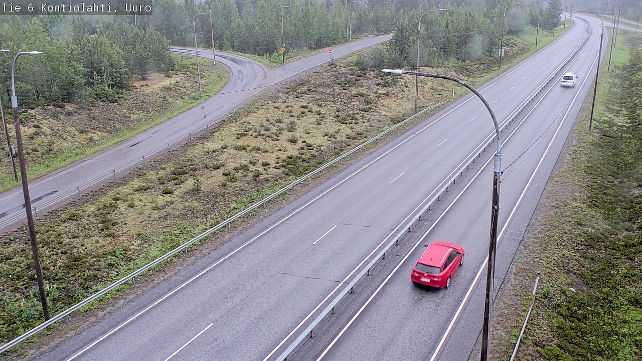 Weather Camera Image Road 6 Kontiolahti, Uuro, Kontiolahti, Pohjois-Karjala
