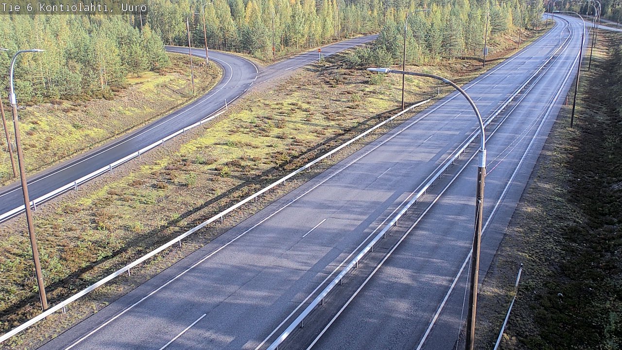 Weather Camera Image Road 6 Kontiolahti, Uuro, Kontiolahti, Pohjois-Karjala